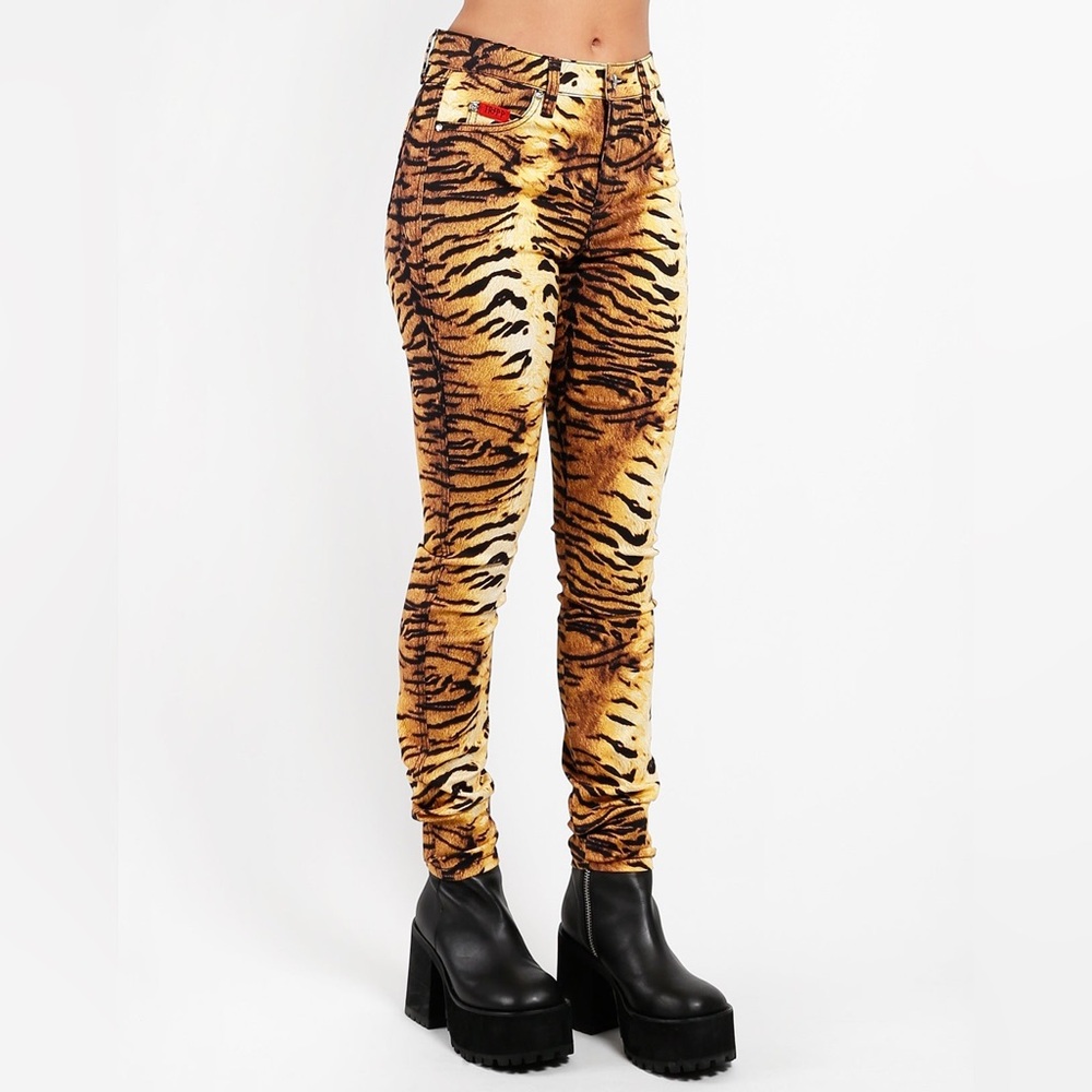 Tripp NYC Tiger Stripe Skinny Pants